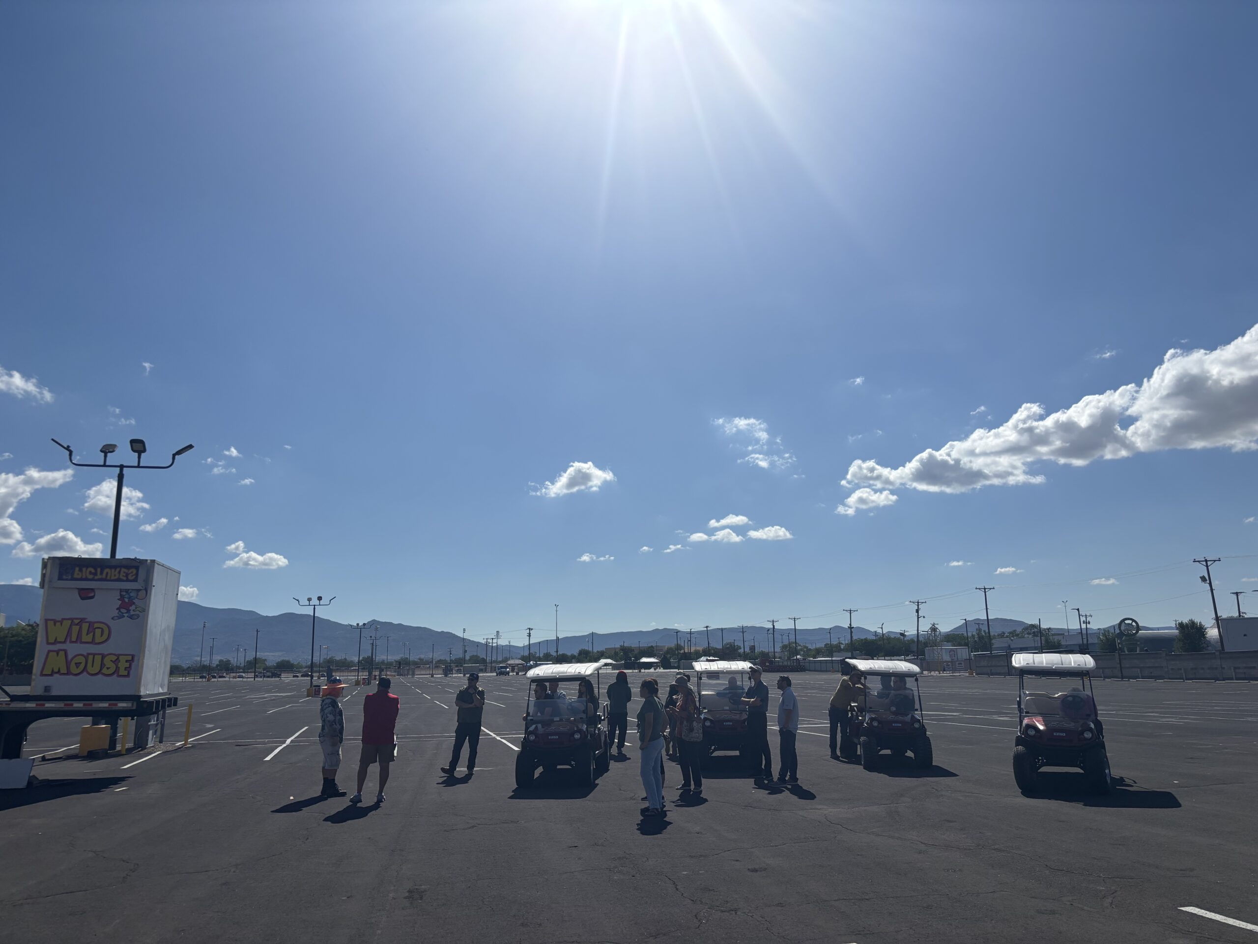 Stakeholders viewing the fairgrounds